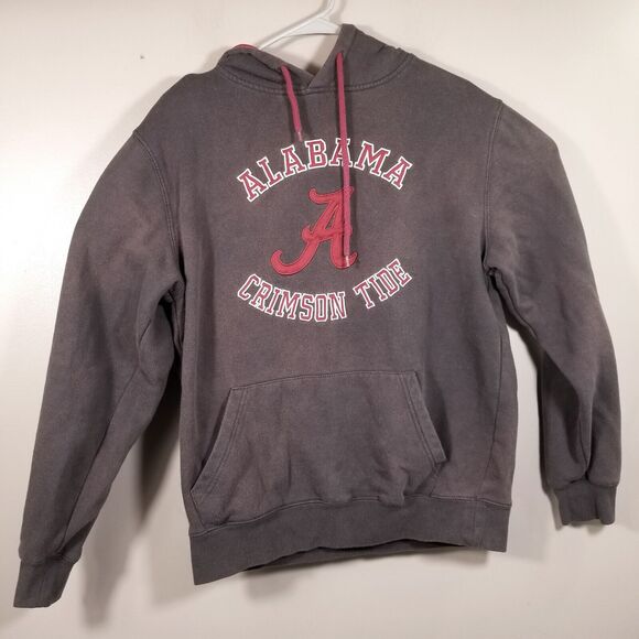 Alabama Crimson Tide Hoodie Men's Medium Colosseum Sweatshirt Gray NCAA - Picture 1 of 14